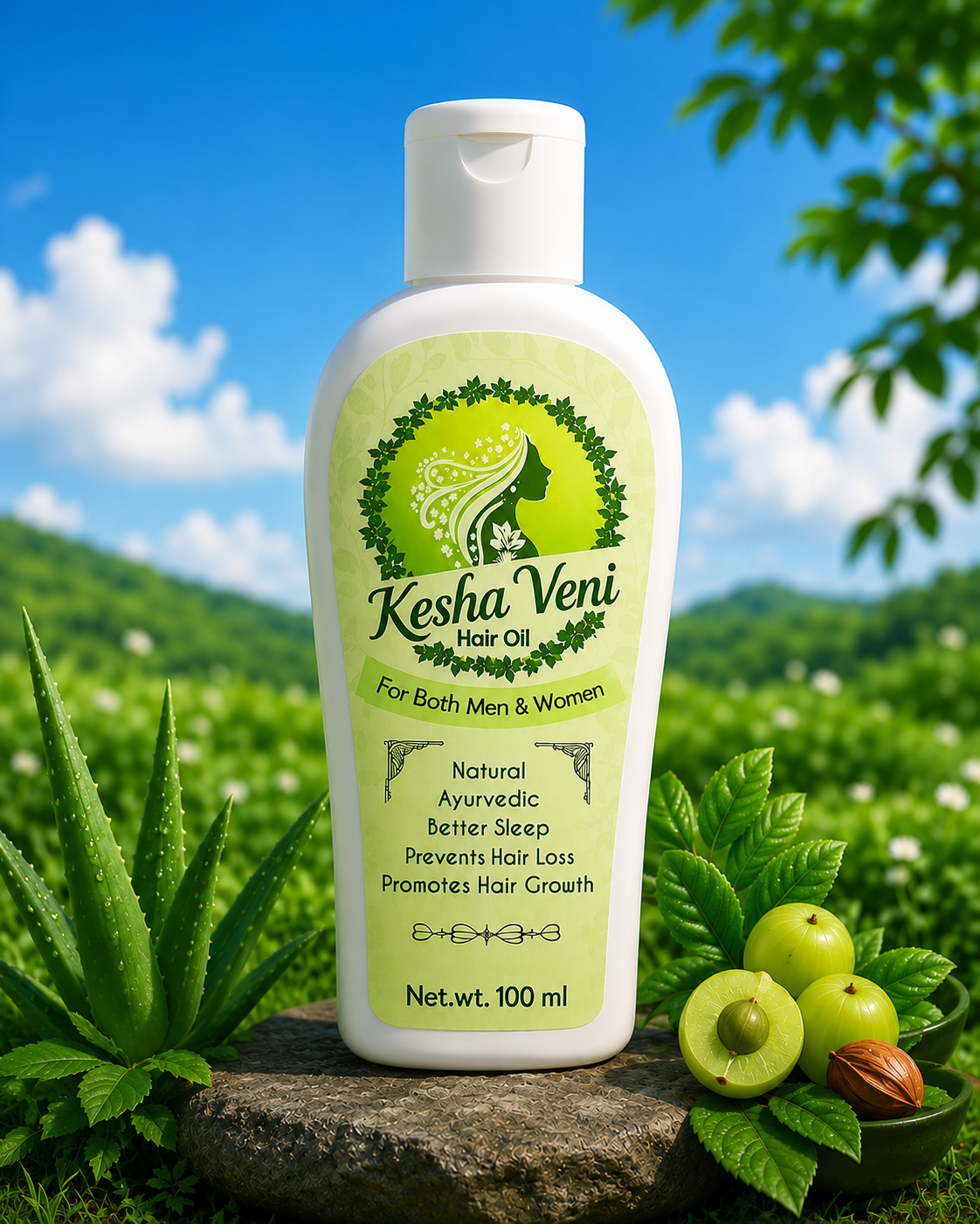 Keshaveni Hair Oil Bottle